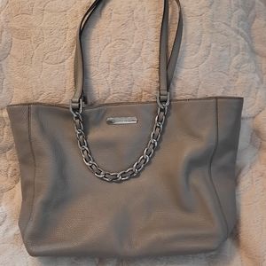 Grey Michael Kors chain strap tote
